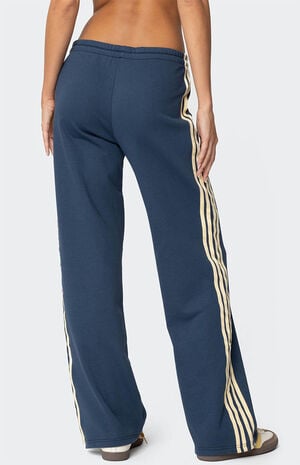 Averie Contrast Striped Sweatpants image number 5