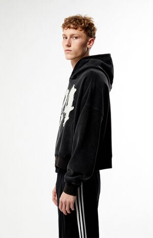 24 Raw Applique Cropped Hoodie image number 3