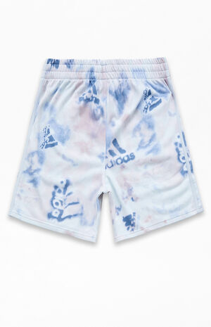 Kids AOP Logo Wash French Terry Shorts image number 2