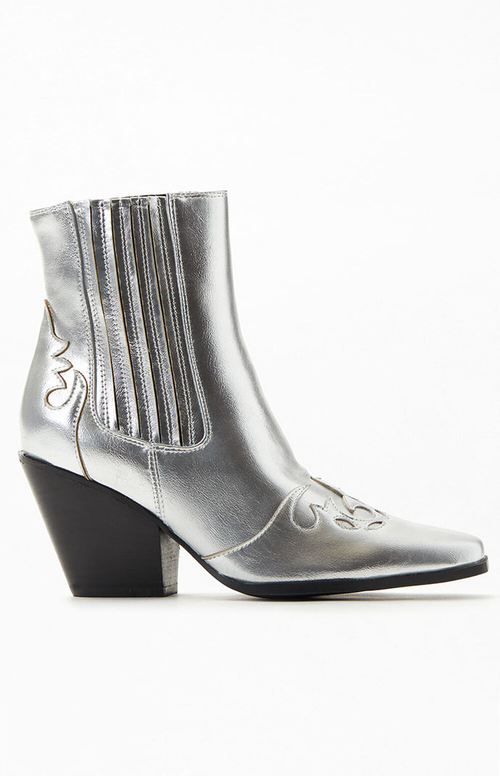 silver boots women