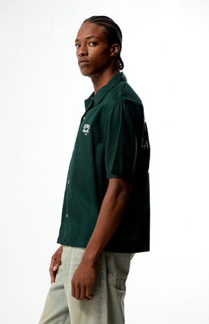 Green Redwood Woven Camp Shirt image number 4
