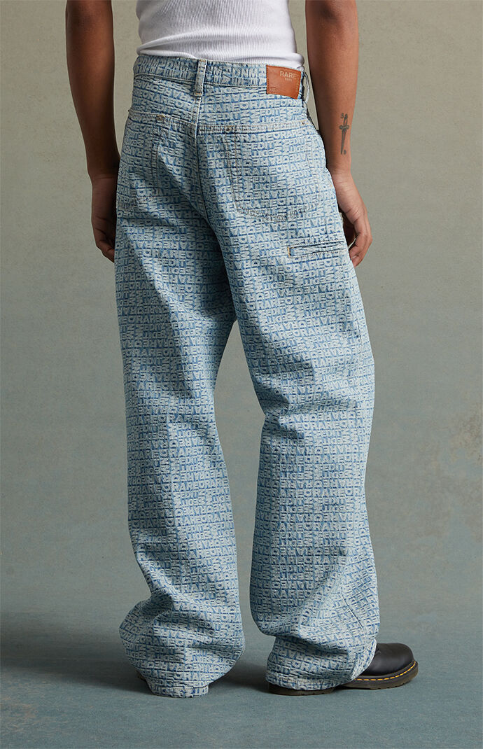 RARE DNM EDIT Jacquard Extreme Baggy Jeans | PacSun