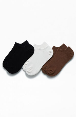 3 Pack Basic No-Show Socks image number 1