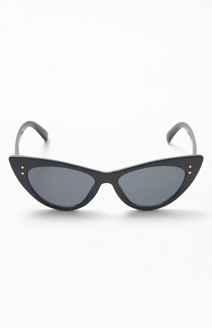 Black Starred Cat Eye Sunglasses