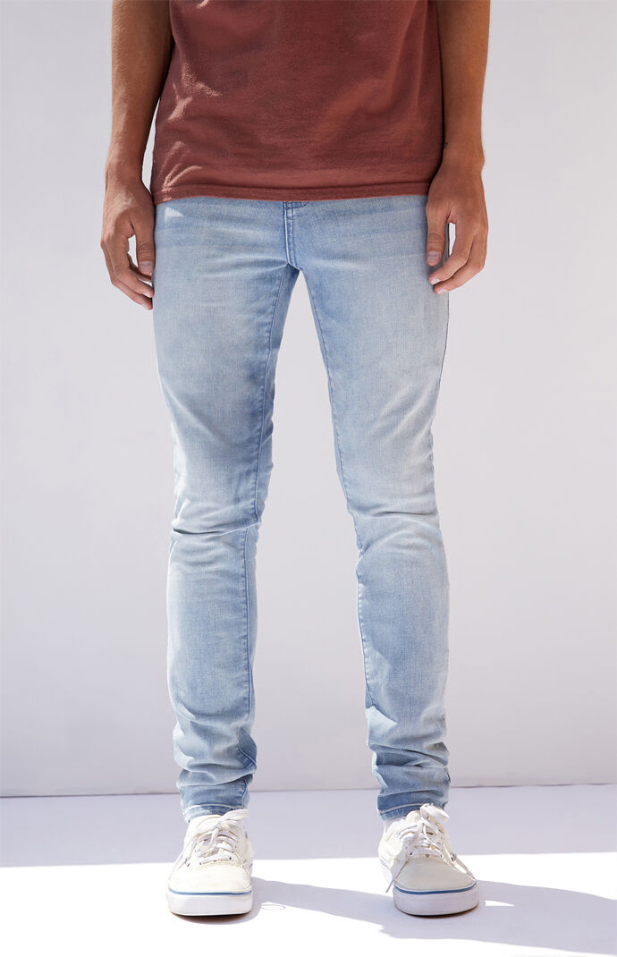 thin denim jeans