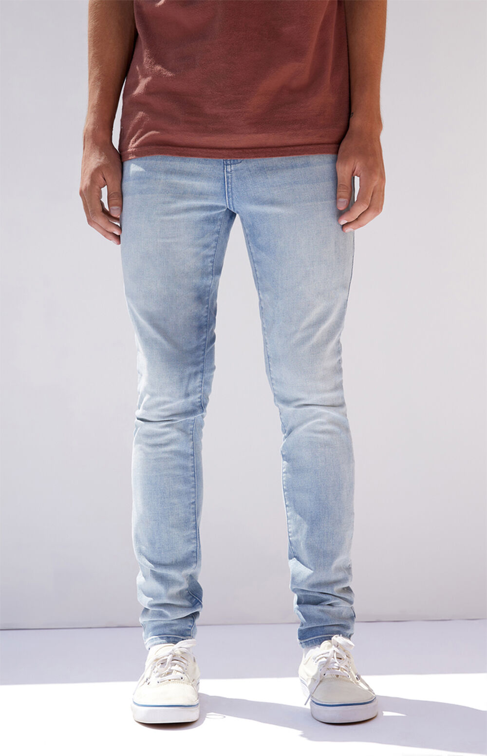 PacSun Light Stacked Skinny Jeans PacSun
