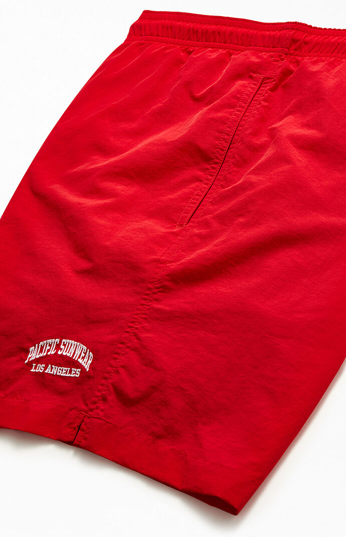 Collegiate Solid Swim Trunks