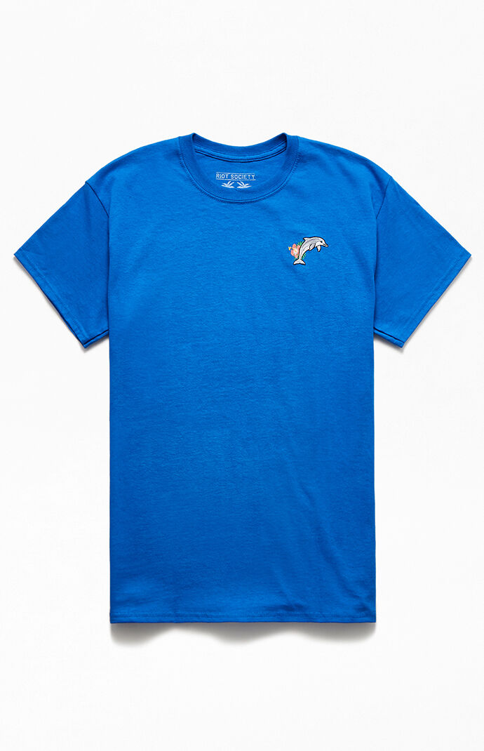 Hibiscus Dolphin T-Shirt