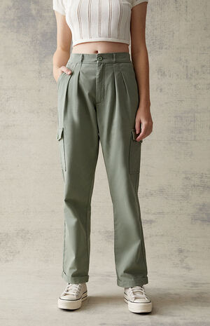 Green Cargo Trousers image number 1