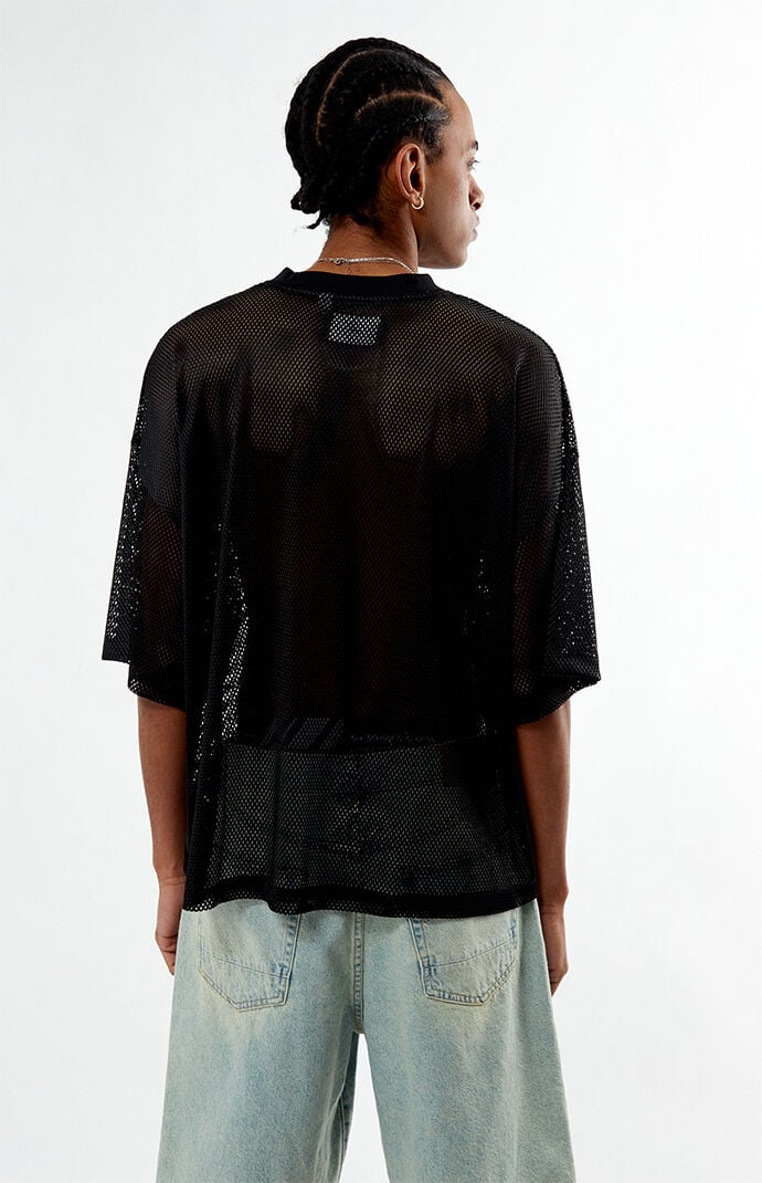 Pacsun 38 Black Mesh Jersey