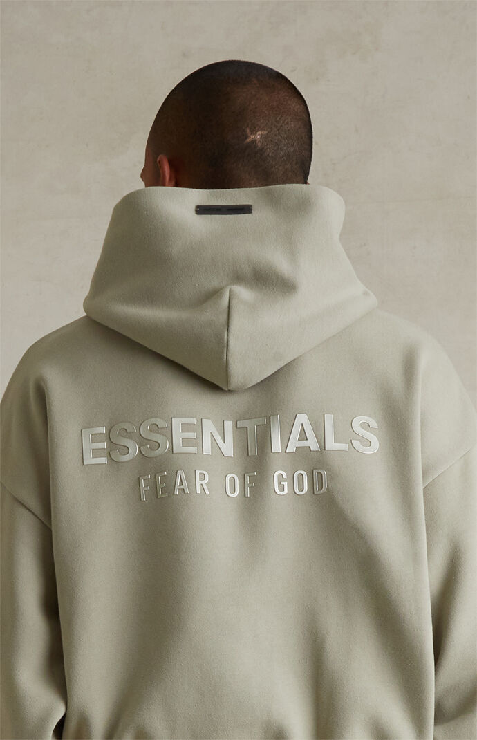 ESSENTIALS（Fear of God）グリーンベージュ フーディーXXS Fear of God Essentials FLEECE HOODIE Green | BSTN Store