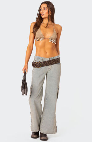 Aruba Beaded Crochet Bra Top image number 3