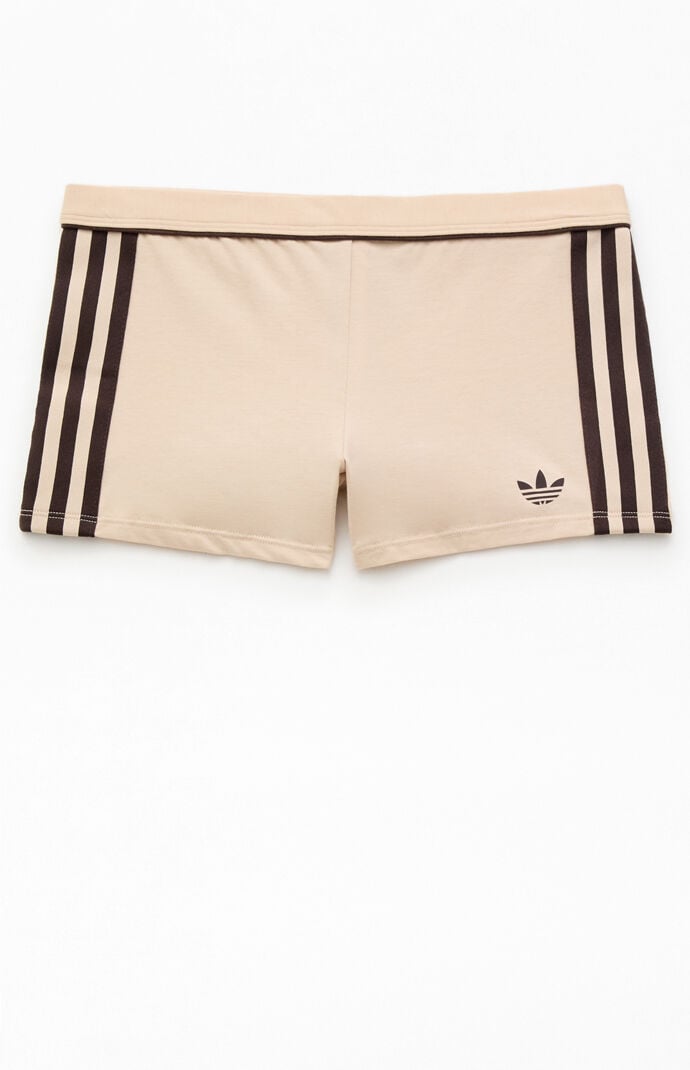 adidas Active Heather Grey 3-Stripes Biker Shorts