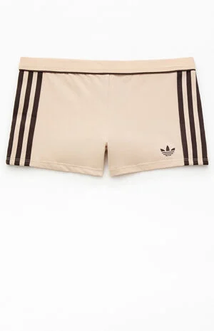Active Heather Grey 3-Stripes Biker Shorts image number 1