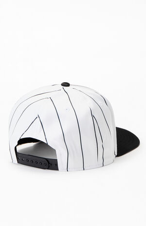 Chicago White Sox 9FIFTY Satin Pinstripe Snapback Hat image number 2