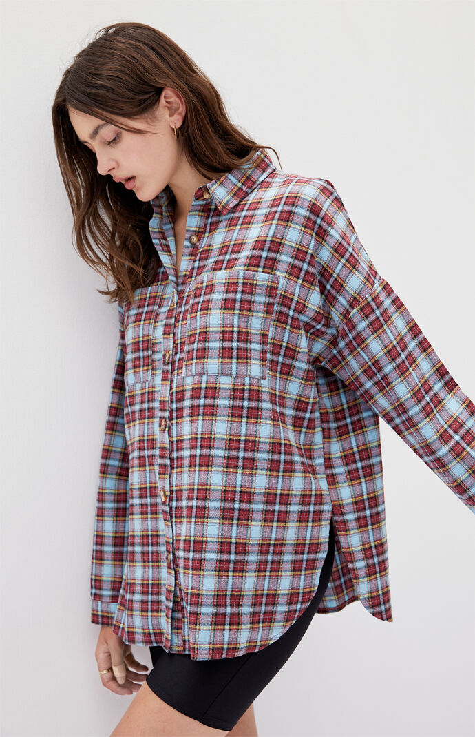 Oversized Boyfriend Flannel Shirt