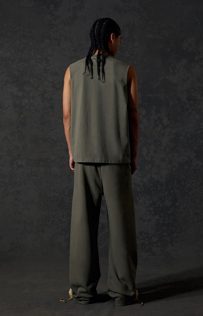 A.R.C. Green Standard Fleece Wide Leg Sweatpants