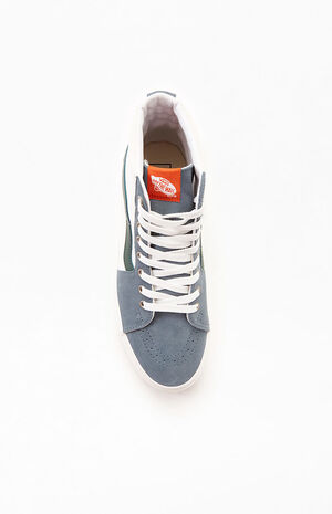 SK8-Hi Canvas White & Blue Shoes image number 5