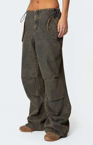 Regine Oversized Parachute Jeans image number 4