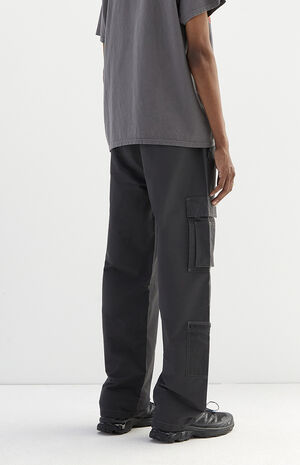 Black Baggy Cargo Pants image number 3