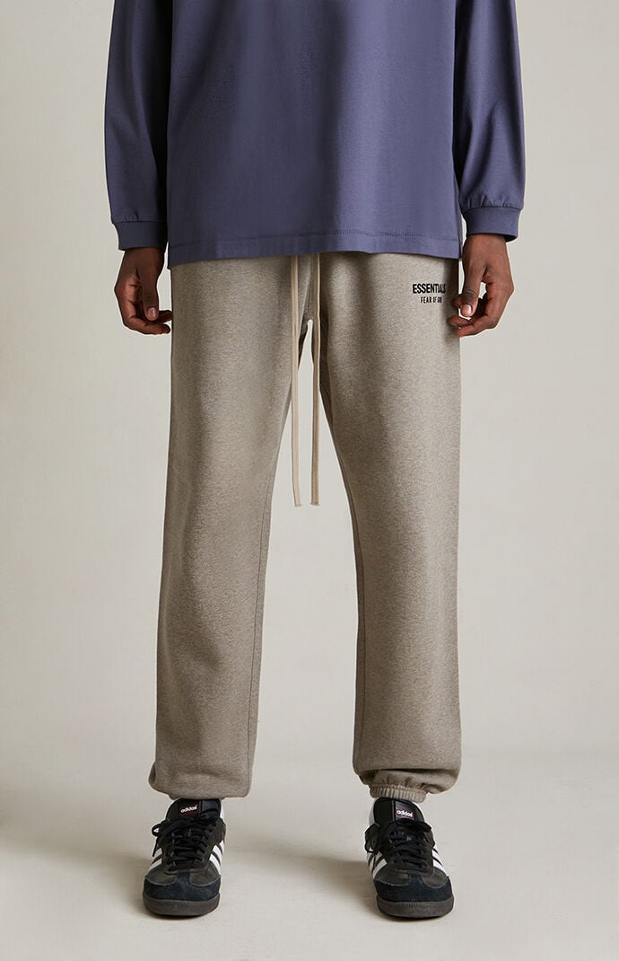 Fear of God ESSENTIALS Heather Grey Fleece Sweatpants