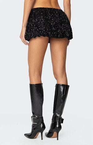 Sequin Bubble Micro Skort image number 4