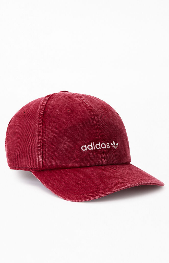Red Vintage Strapback Dad Hat