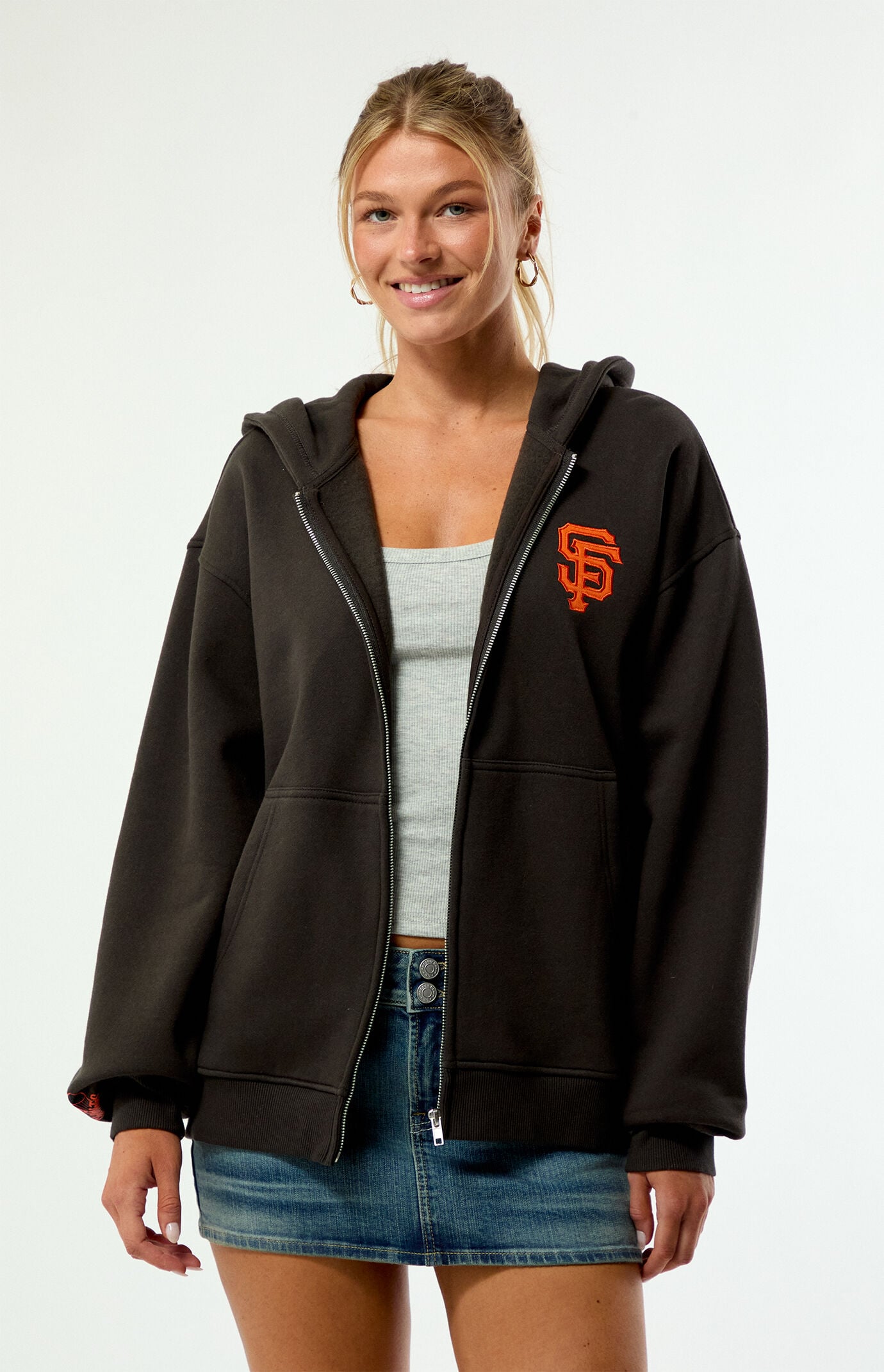 WILD COLLECTIVE x MLB SF Giants Zip Up Hoodie | Pacsun