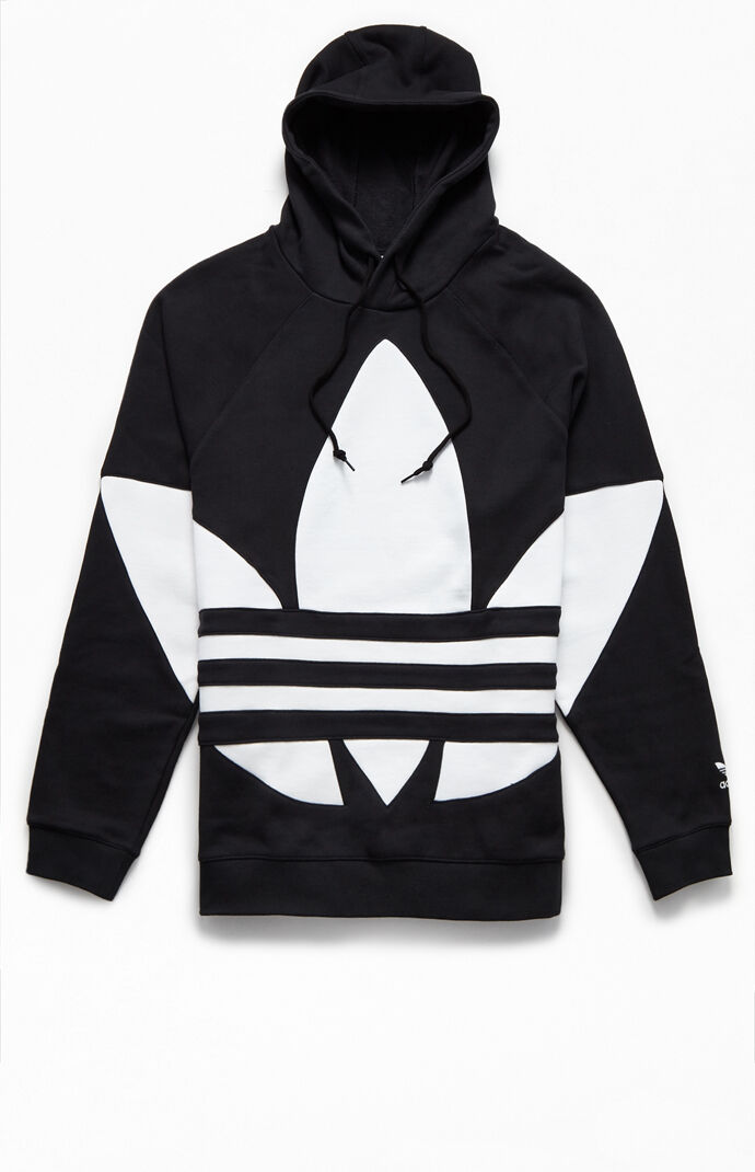 Black Big Trefoil Hoodie