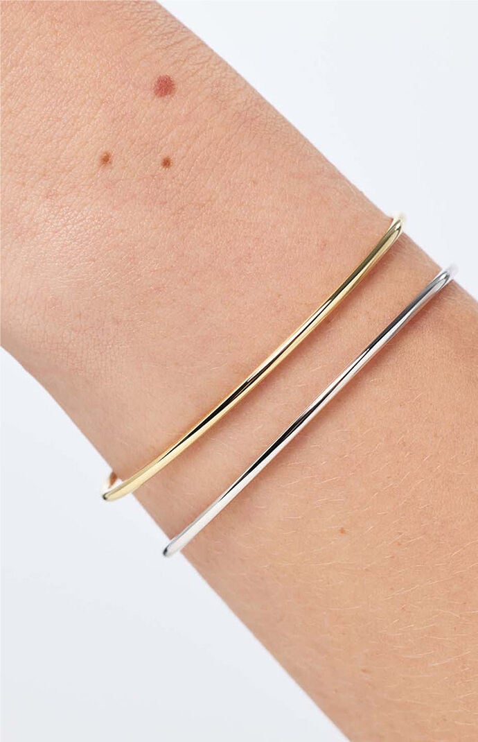 Ana Luisa Carter 2mm Gold Bangle Bracelet