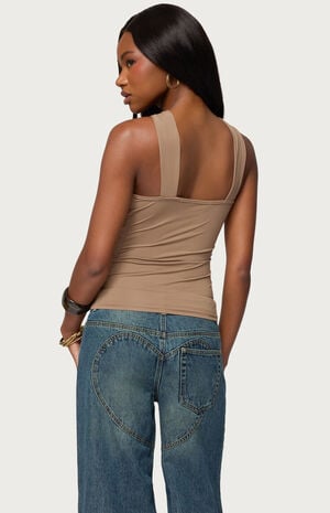 Cielle Wide Strap Gathered Top image number 3