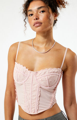 Pointelle Knit Corset image number 2