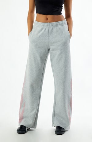 Pink Flames Baggy Sweatpants image number 2