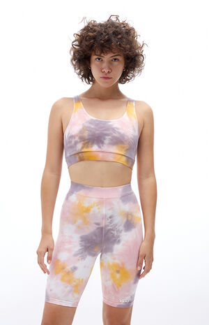 Flying V Tie Dye Biker Shorts image number 1