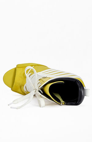 Women's Eleven Mustard Sporty Stiletto Booties image number 4