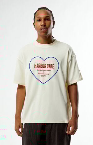 Cream Harbor Cafe T-Shirt image number 1