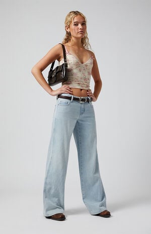 Casey Low Rise Baggy Jeans Light Indigo Wash