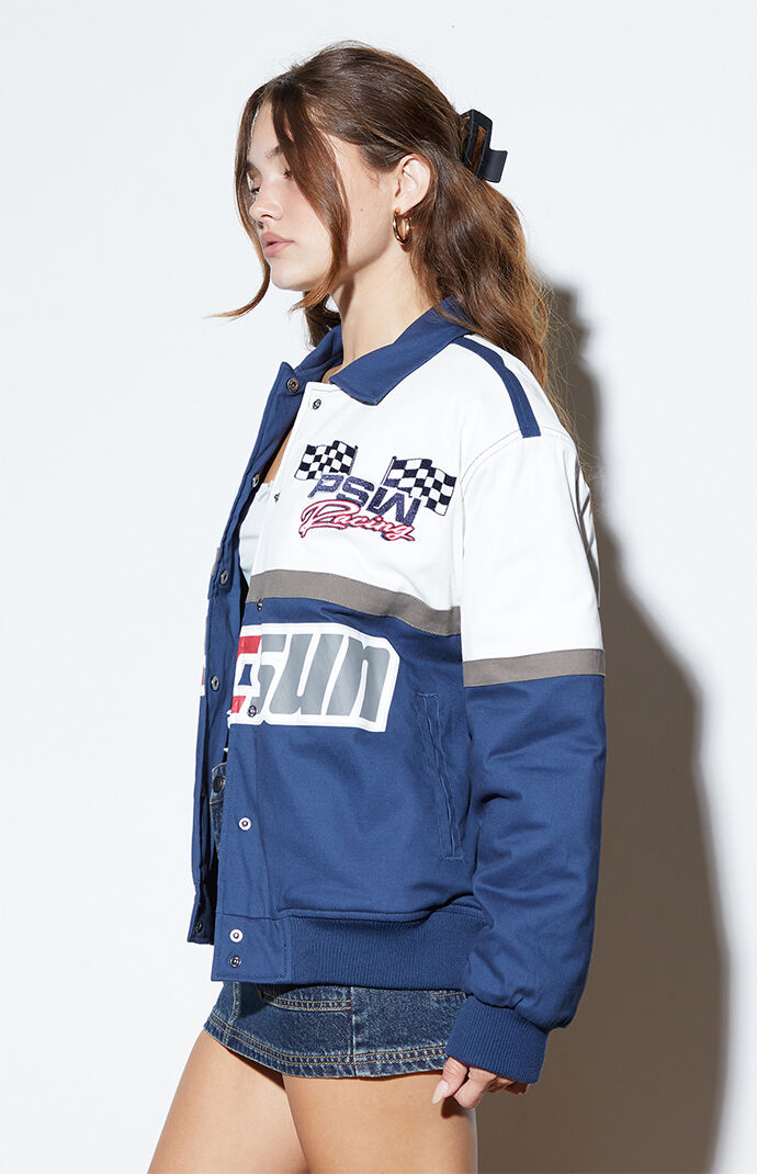 Pacsun red white and blue windbreaker shop