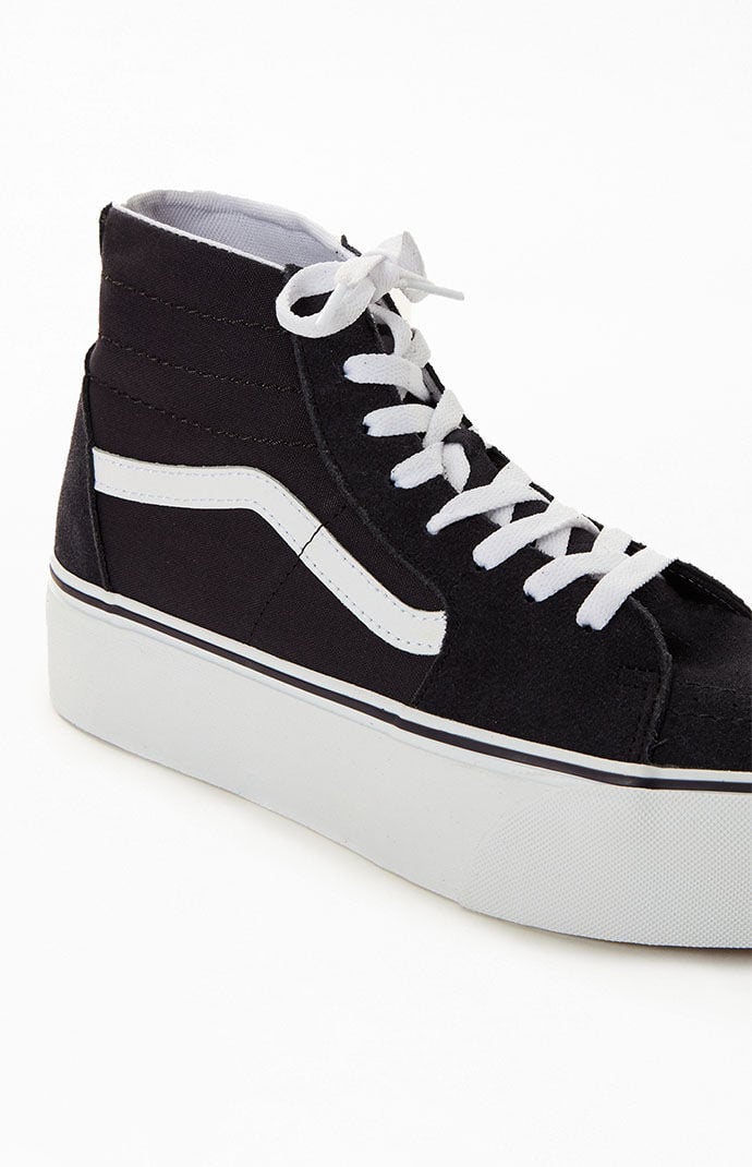 Vans sk8 hi platform black high top trainers shop