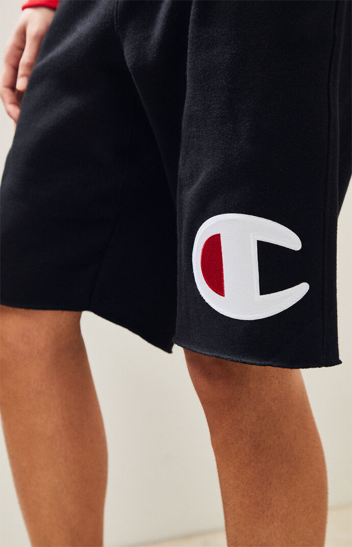Reverse Weave Cutoff Active Shorts