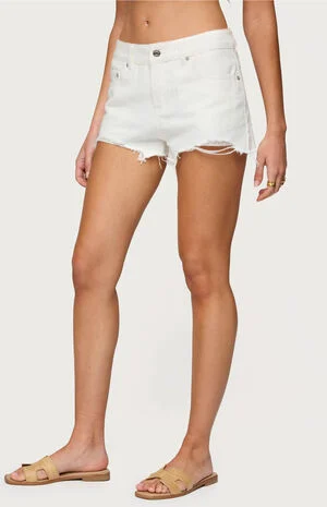 Fern Mid Rise Denim Shorts image number 2