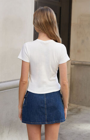 White Short Sleeve T-Shirt image number 4