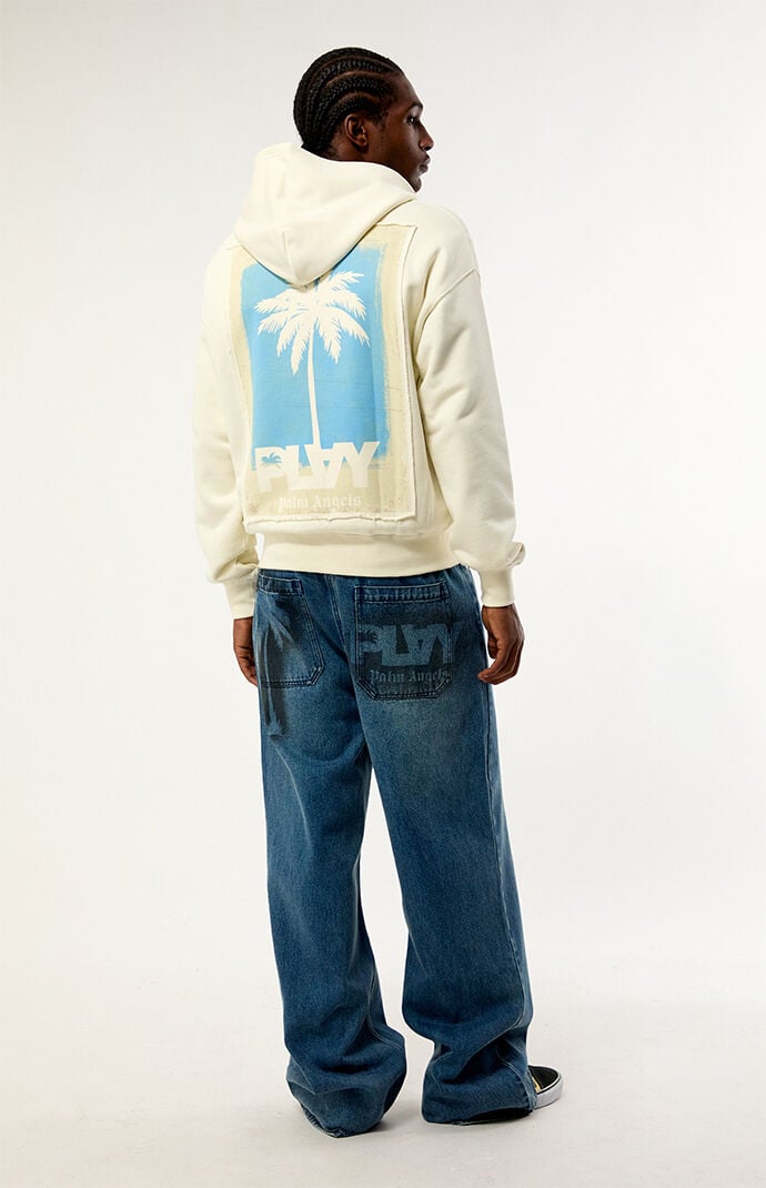 PLAY PALM ANGELS Graffiti Palm Dual Zip-Up Hoodie | Pacsun