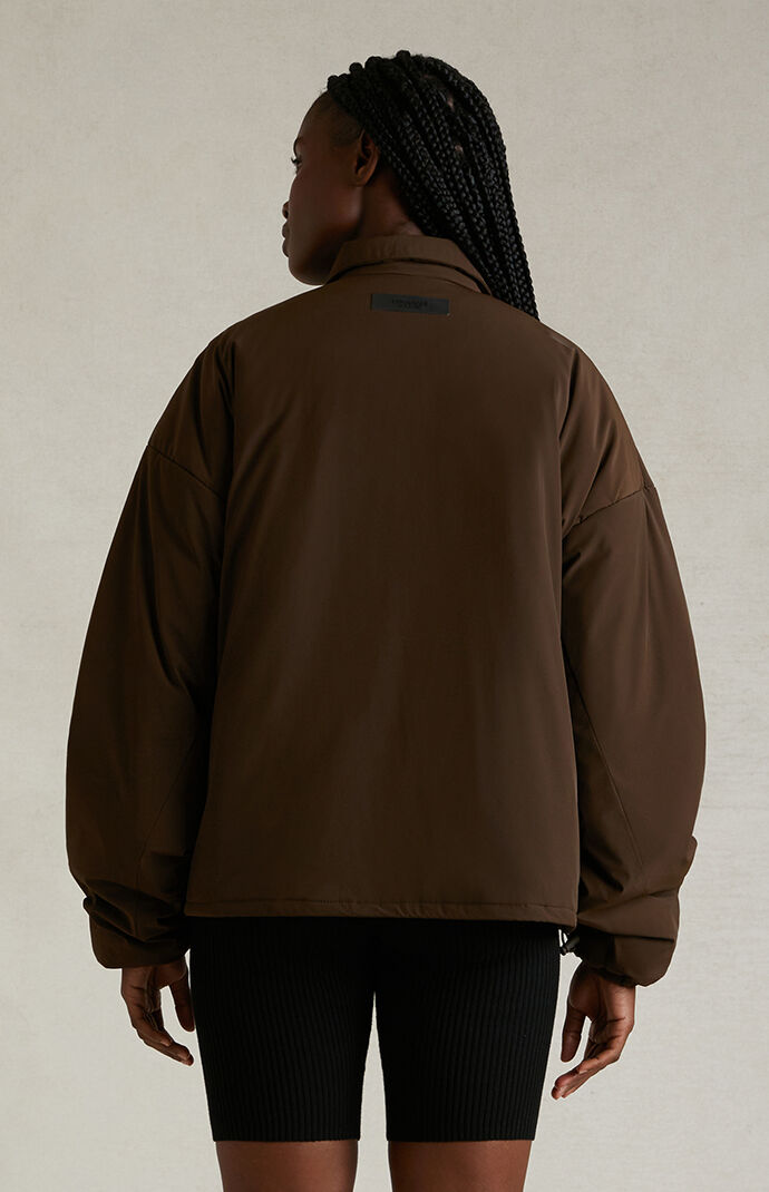 【FOG Essentials】Women's Wood Shell Bomber Jacket Fear of God Essentials Women's Wood Shell Bomber Jacket | PacSun