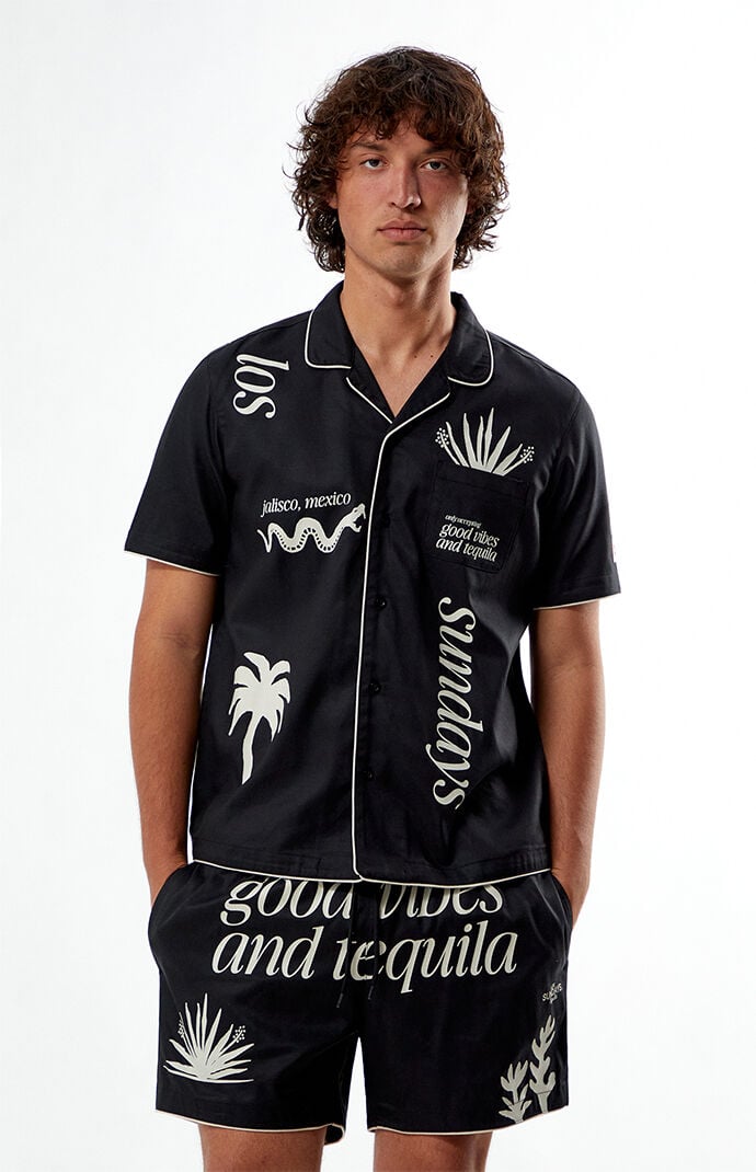 大好き Good Sundays Los Vibes PacSun | Shirt Camp Woven ピンズ・ピンバッジ・缶バッジ