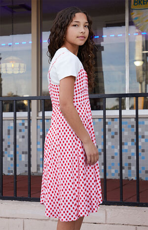 Red Gingham Sleeveless Dress image number 2