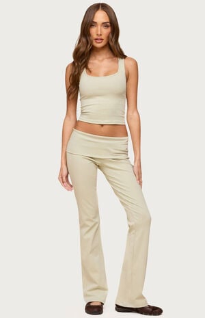 Ivanne Foldover Flared Pants image number 4