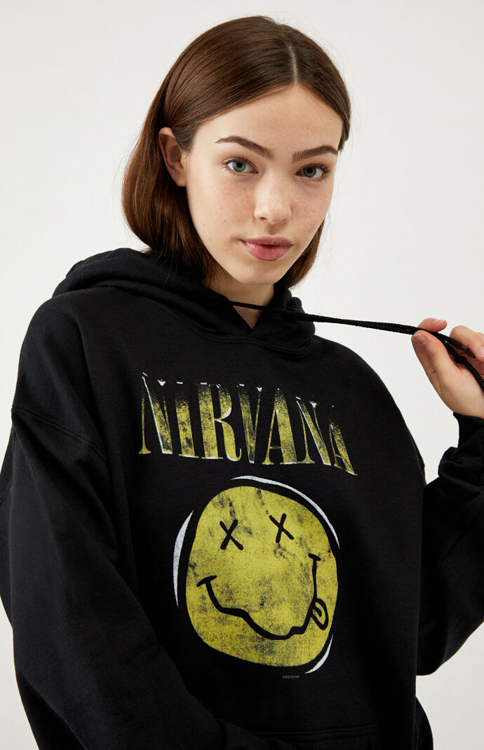 nirvana smiley hoodie