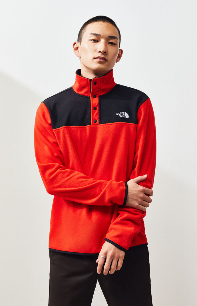 north face snap neck pullover