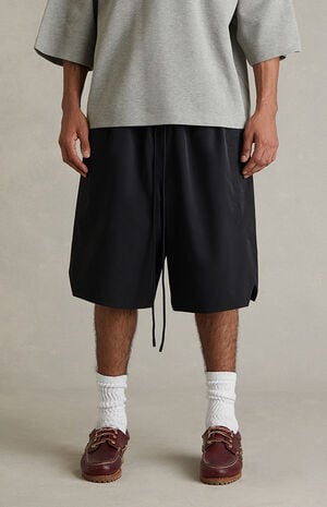 Vintage Black Active Trace Relaxed Shorts image number 3